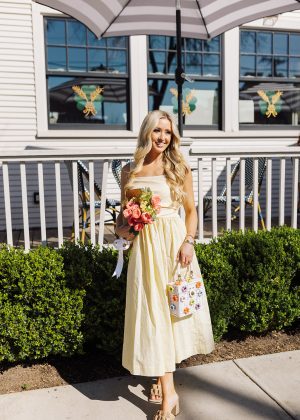 Daisy Day Midi Dress - Yellow