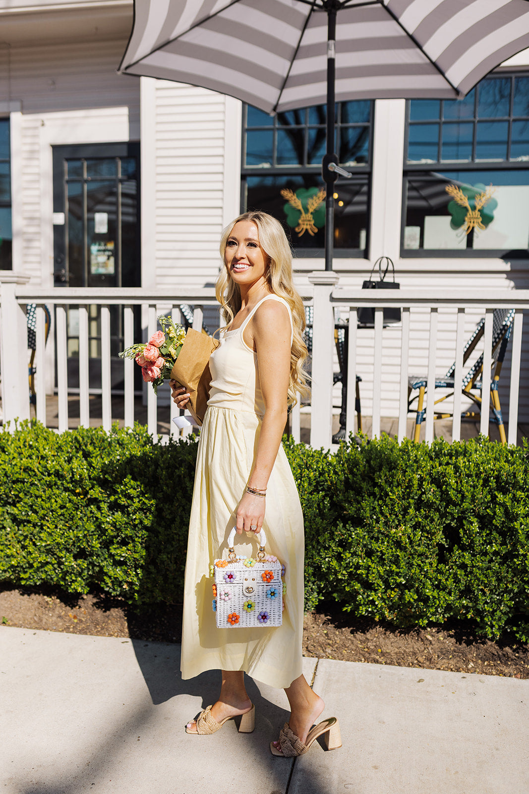 Daisy Day Midi Dress - Yellow - 图片 2