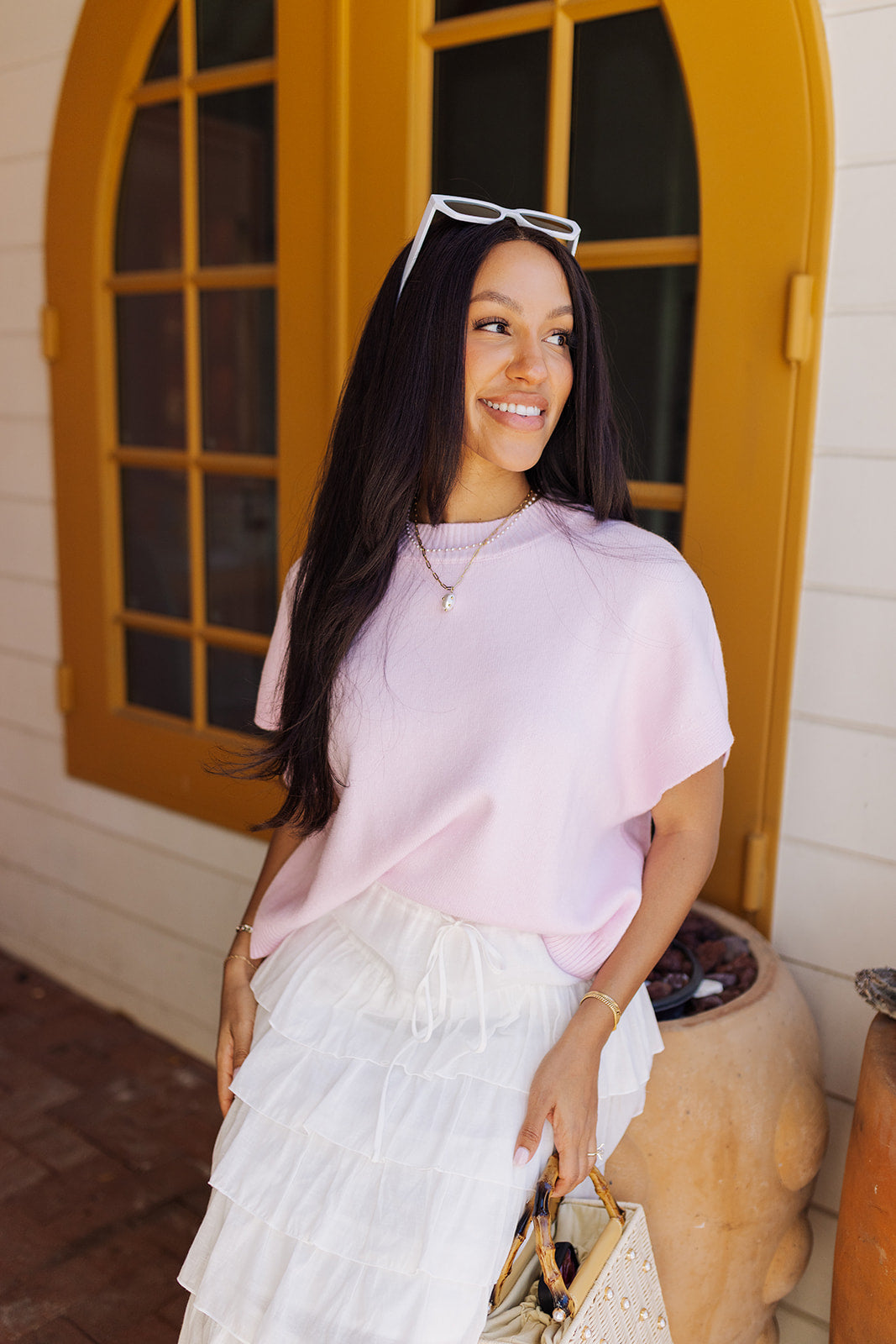 Travel Safe Top - Light Pink