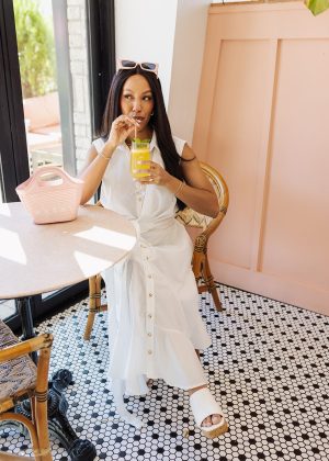 Bride To Be Midi Dress - White