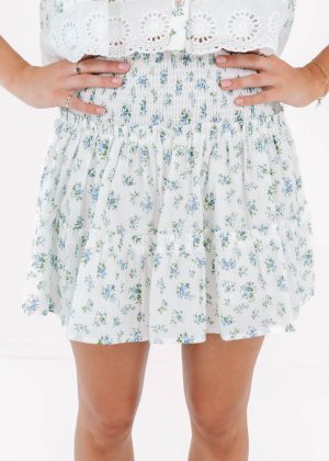 The Gabby Lace Skort - White