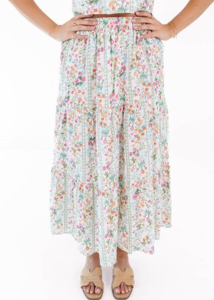 The Nora Midi Skirt - White