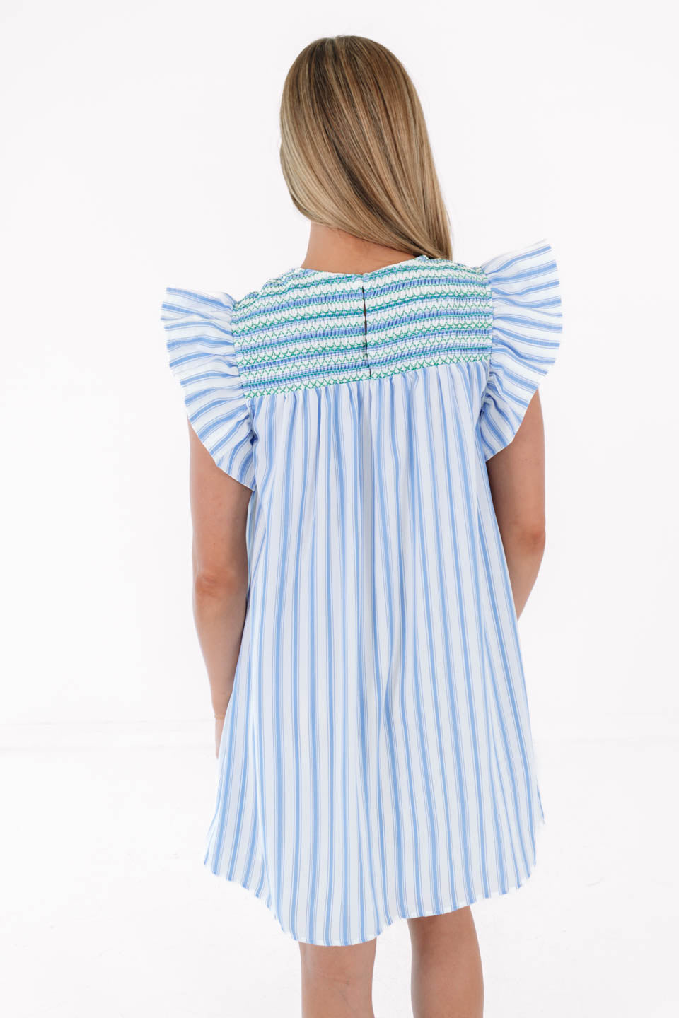 Ocean Winds Dress - Blue Stripe - 图片 6