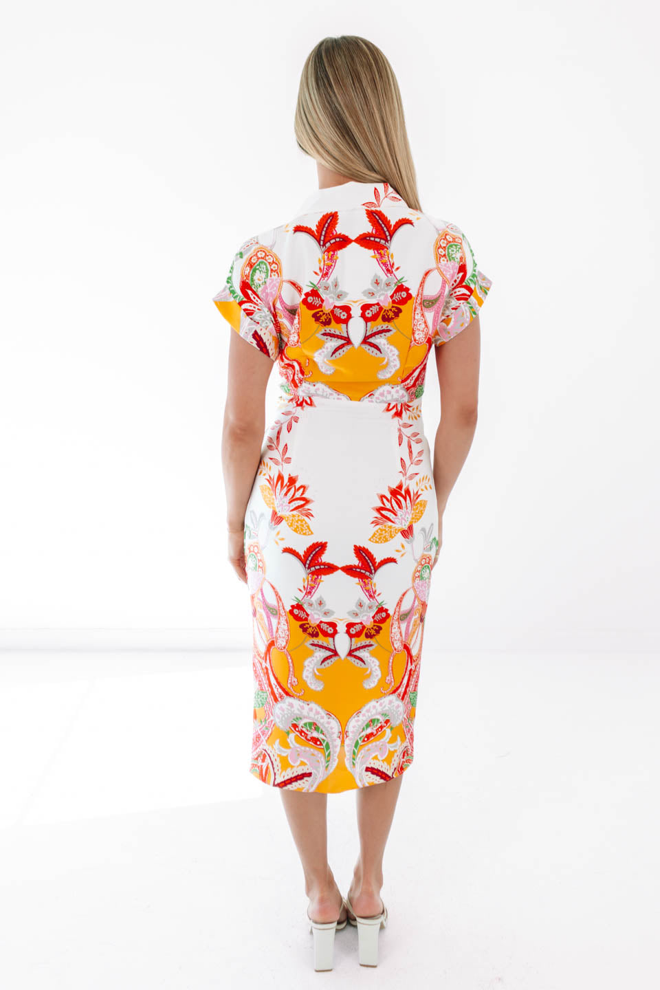 Hamptons Heat Midi Dress - White - 图片 4